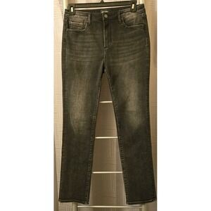 Driftwood Jeans Size 29 Audrey Black Faded Wash Stretch Straight Leg Denim 29x31